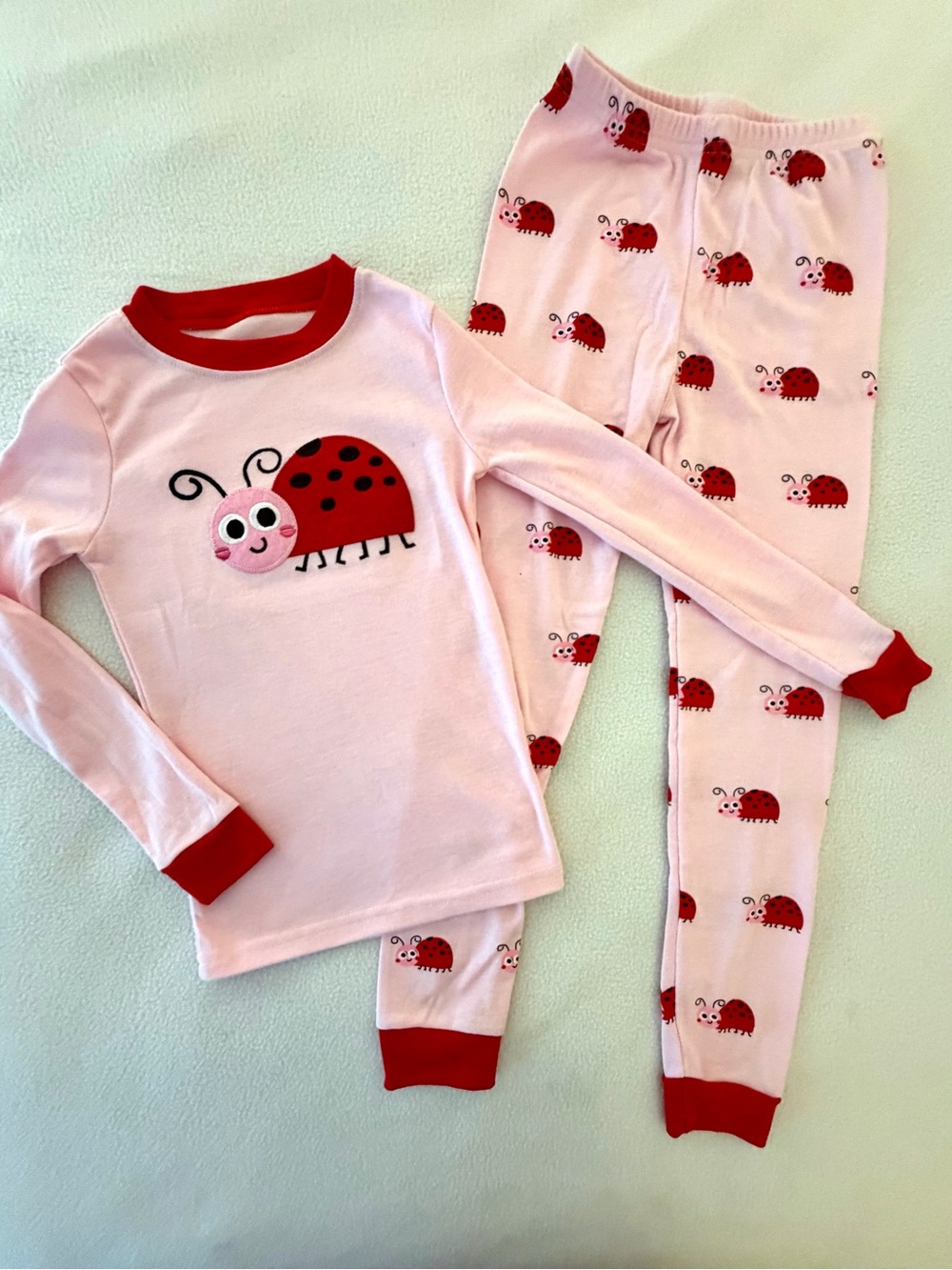Red & Pink Ladybug Pajama Set